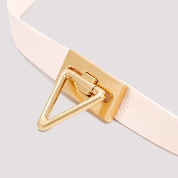 Brand new blush pink  Bottega veneta Belt with Gold Buckle size 75 - Picture 3 of 11